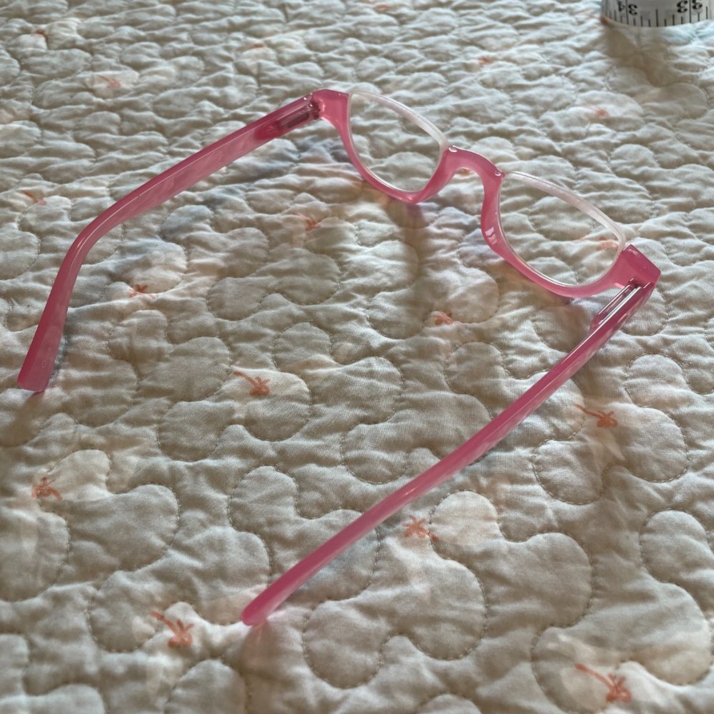 Super Cute Pink Half Glasses Readers / "Cheaters" Shay +3.00 - Picture 4 of 5